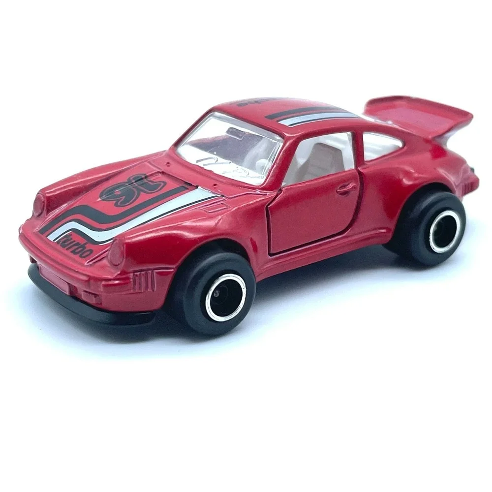 Majorette Porsche 911 Turbo Sports Car Red Diecast 1/57 Scale Loose #209 France